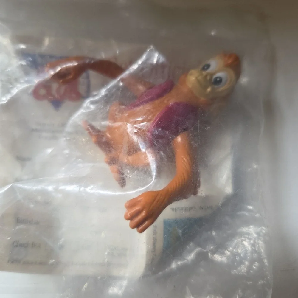 Vintage Burger King Disney Abu Aladdin's Monkey Wind Up Toy 1992 Works NIP
